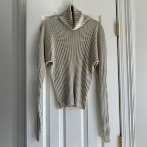 Studio Nicholson Ribbed Turtleneck Color Bone Size 2 - in perfect condition